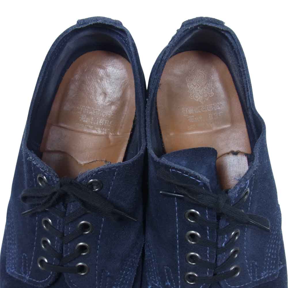 ユケテン キャップ トゥ スエード シューズ ネイビー系 9.5【中古】