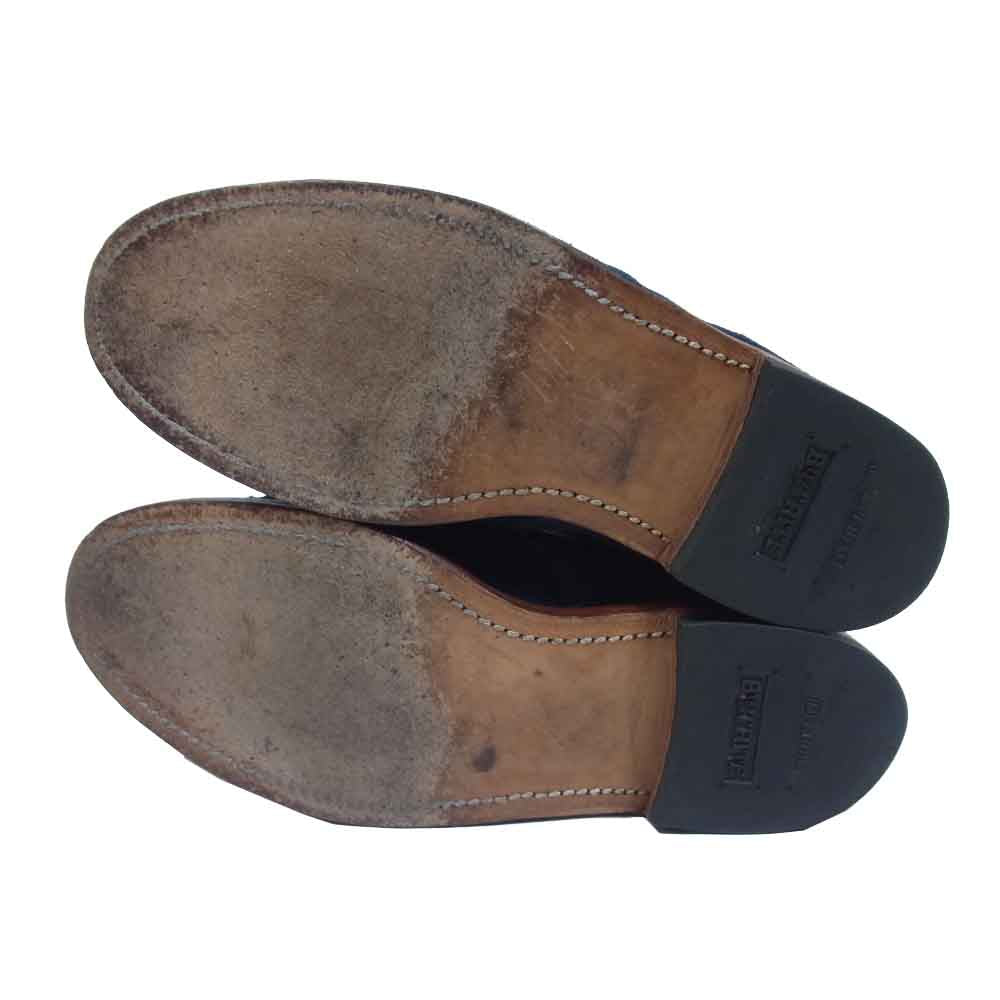 ユケテン キャップ トゥ スエード シューズ ネイビー系 9.5【中古】