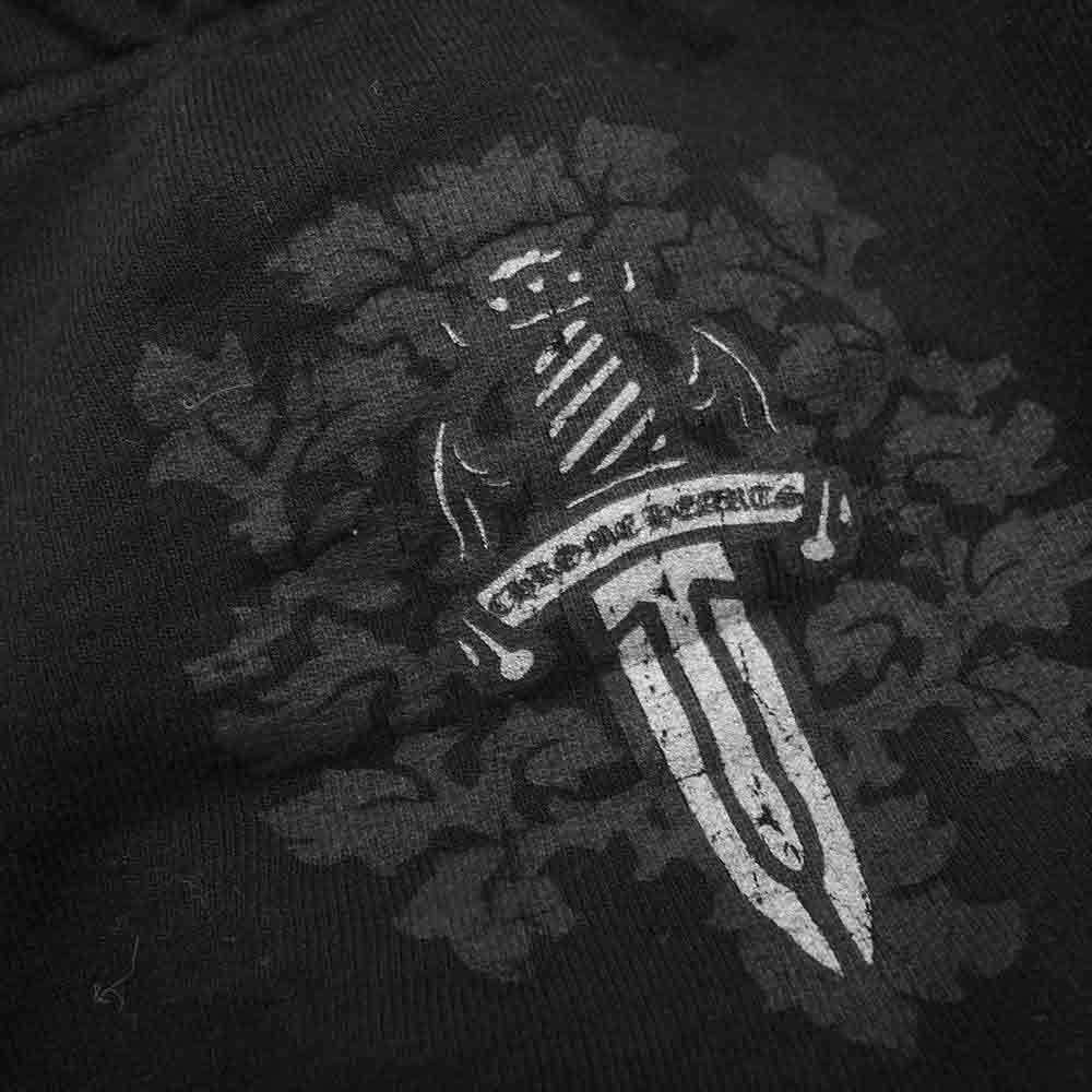 CHROME HEARTS クロムハーツ（原本無） 国内正規品 ダガー プリント スウェット パンツ ブラック系 L【中古】