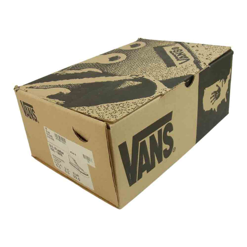 VANS バンズ V38L SK8-Hi Leather スケート ハイ スケハイ レザー スニーカー ブラック系 US 6.5【美品】【中古】