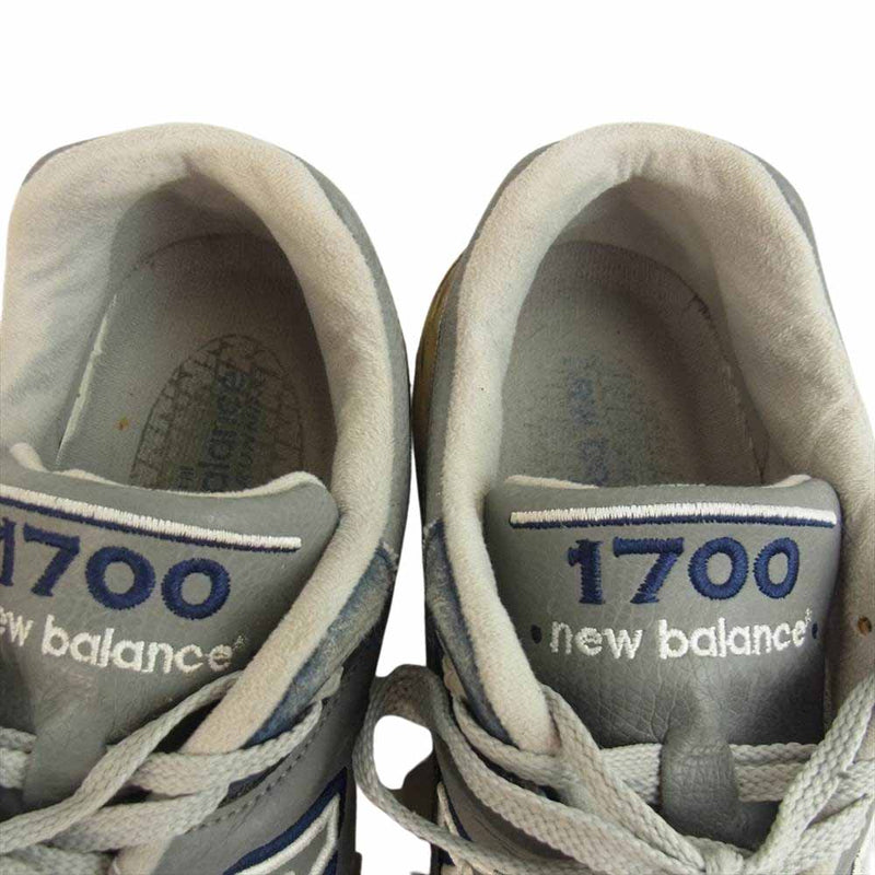 NEW BALANCE ニューバランス 観賞用 M1700GR ローカットスニーカー　 グレー系 US11 2E【中古】