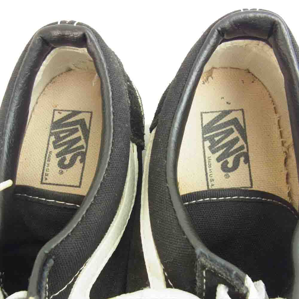 VANS バンズ 90s USA製 OLD SKOOL オールドスクール スニーカー ブラック系 9 1/2【中古】