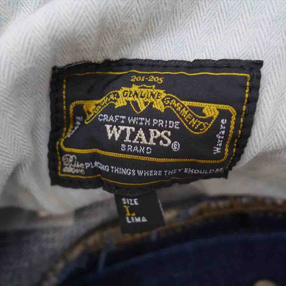 WTAPS ダブルタップス DCDT-PT-M02 BLUES ブルース クラッシュ加工 ワッペン デニム パンツ インディゴブルー系 表記無し(W35相当)【中古】
