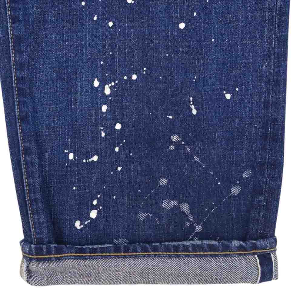 WTAPS ダブルタップス DCDT-PT-M02 BLUES ブルース クラッシュ加工 ワッペン デニム パンツ インディゴブルー系 表記無し(W35相当)【中古】