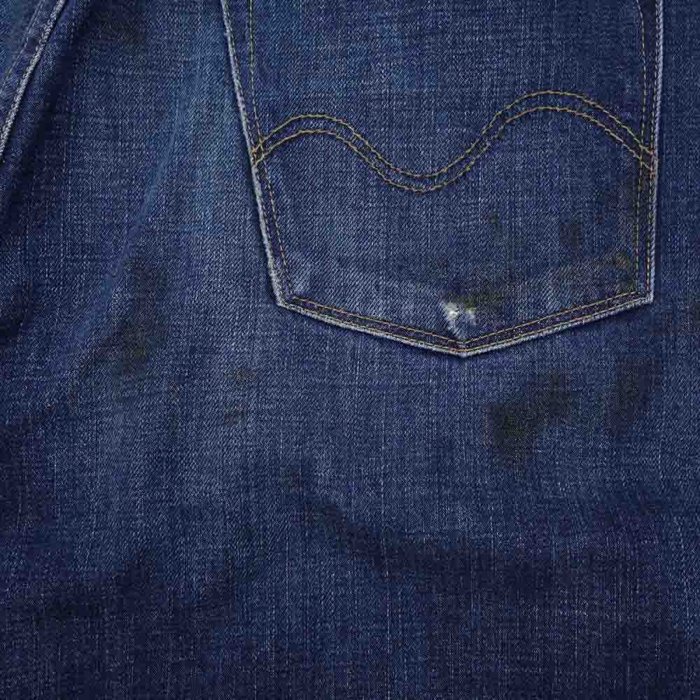 WTAPS ダブルタップス DCDT-PT-M02 BLUES ブルース クラッシュ加工 ワッペン デニム パンツ インディゴブルー系 表記無し(W35相当)【中古】