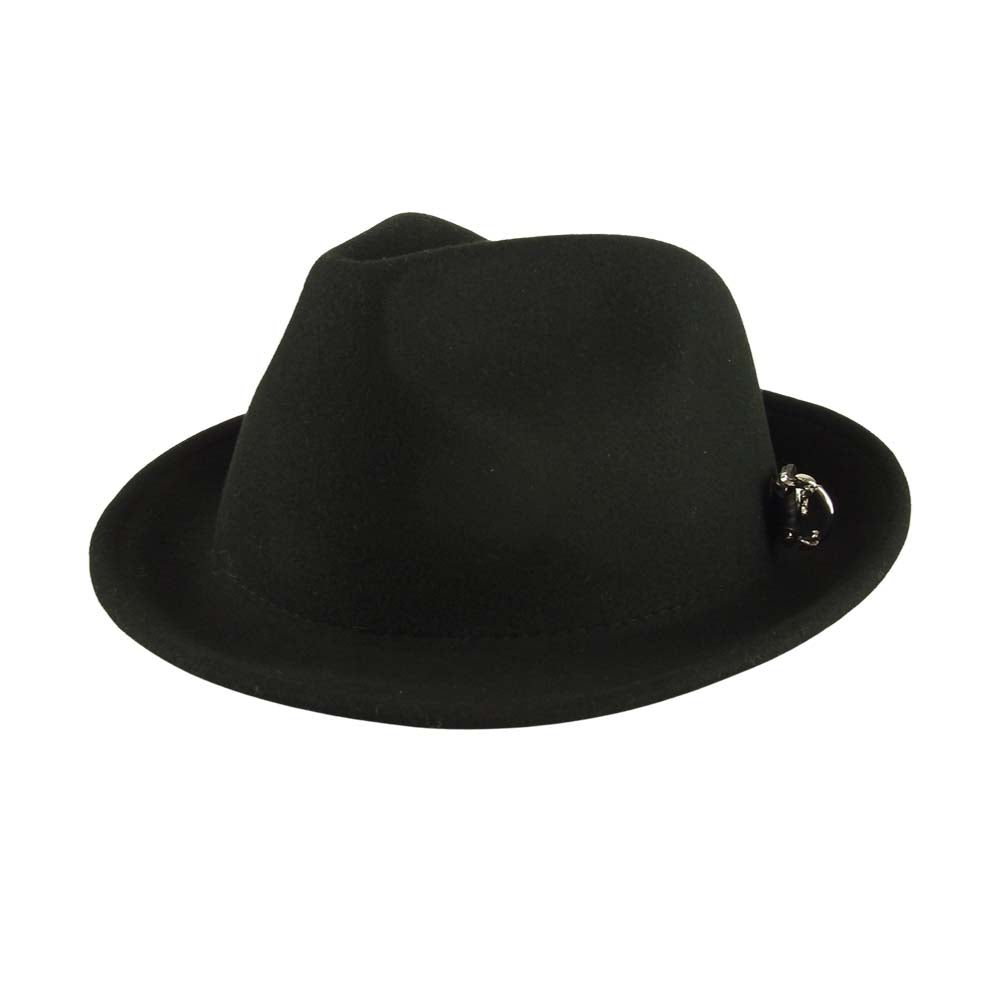 DEAL DESIGN ディールデザイン Dカン付き ウール ハット ブラック系【極上美品】【中古】