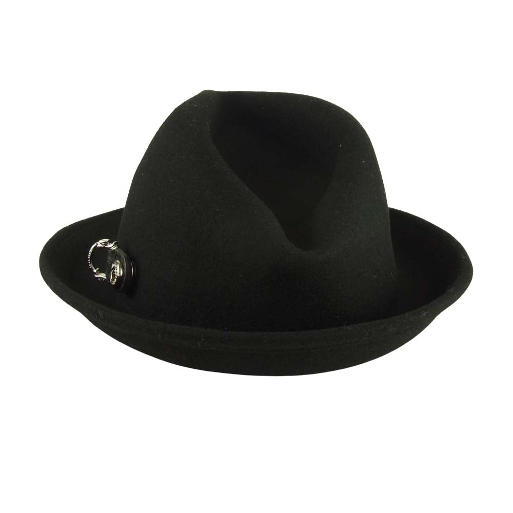 DEAL DESIGN ディールデザイン Dカン付き ウール ハット ブラック系【極上美品】【中古】