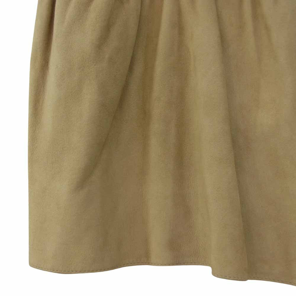 theory セオリー スエード レザー スカート ベージュ ベージュ系 O【新古品】【未使用】【中古】