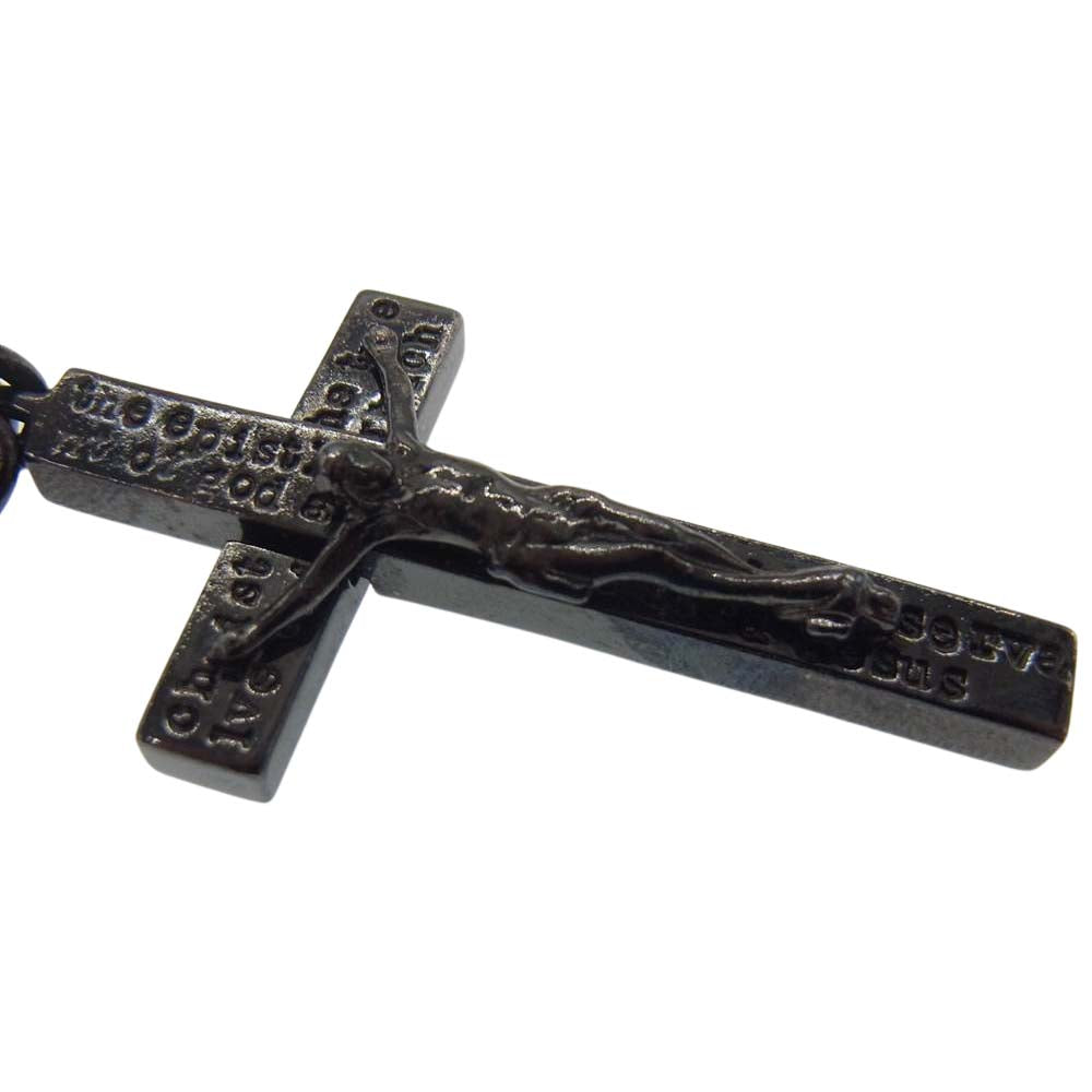 JAM HOME MADE ジャムホームメイド ブラック ロザリオ クロス ネックレス ブラック系【中古】