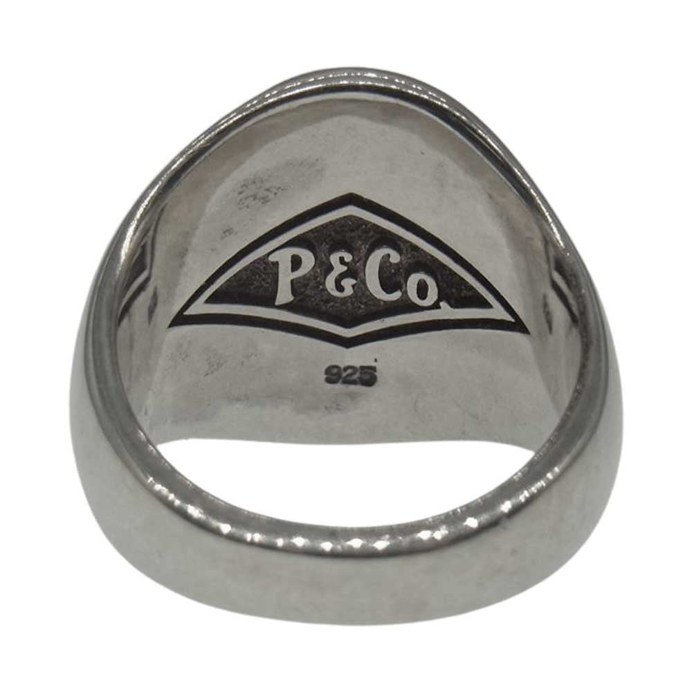 ピーナッツアンドコー SIGNET RING シグネット リング シルバー系【中古】