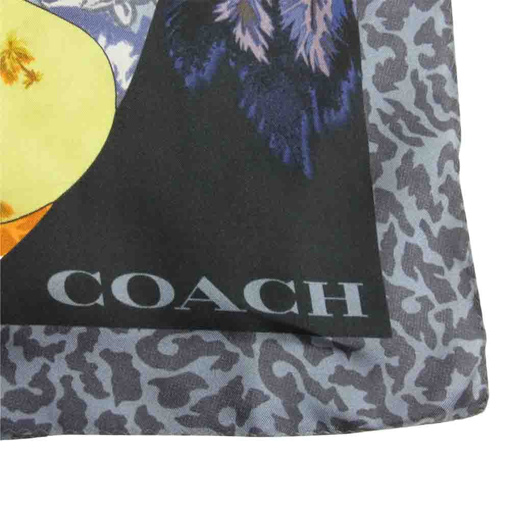 COACH コーチ スカーフストール シルク  マルチカラー系【中古】