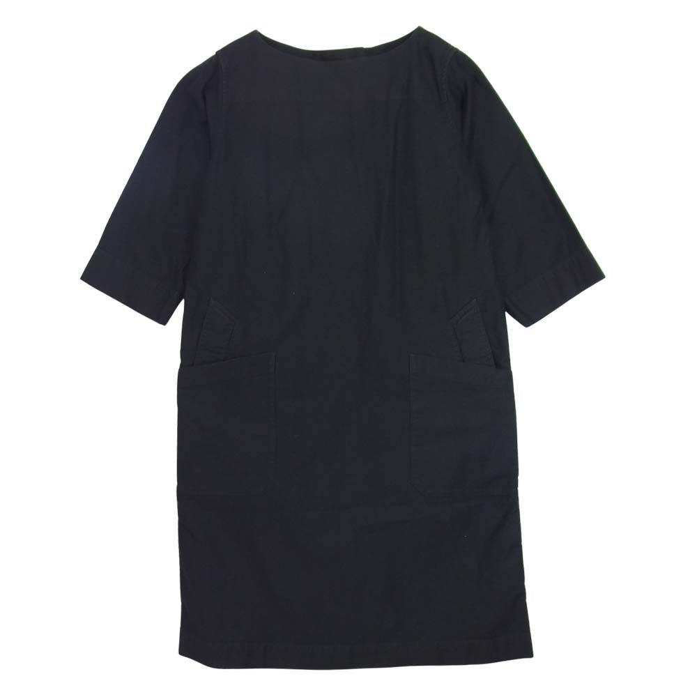 MARGARET HOWELL マーガレットハウエル 595-0258502 M.H.L LIGHT COTTON MOLESKIN モールスキン ワンピース ブラック系 1【中古】