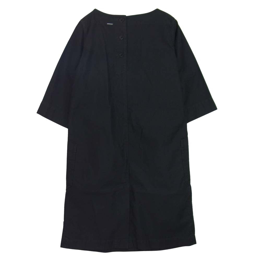 MARGARET HOWELL マーガレットハウエル 595-0258502 M.H.L LIGHT COTTON MOLESKIN モールスキン ワンピース ブラック系 1【中古】