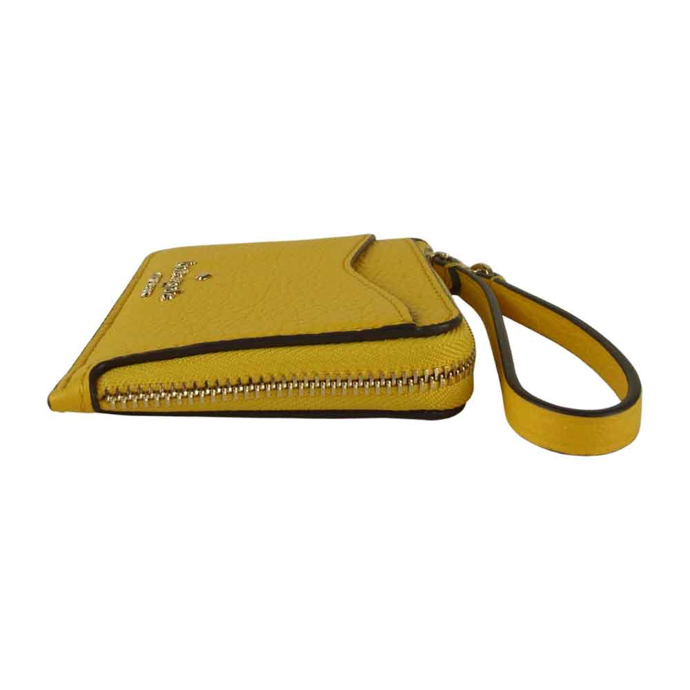Kate Spade ケイトスペード leila small card holder wristlet レイラ スモール カード ホルダー リスレット パスケース  イエロー系【新古品】【未使用】【中古】