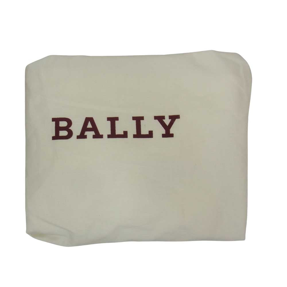 BALLY バリー BEZIN Striped Grained Leather ショルダーバッグ ブラック系【中古】