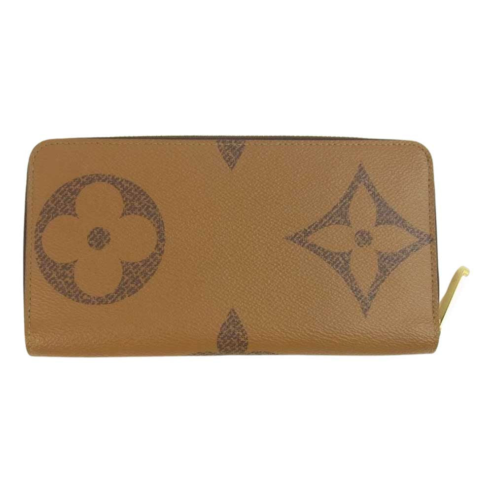 LOUIS VUITTON ルイ・ヴィトン M69353  モノグラム ジャイアント リバース ジッピー ウォレット ブラウン系【中古】