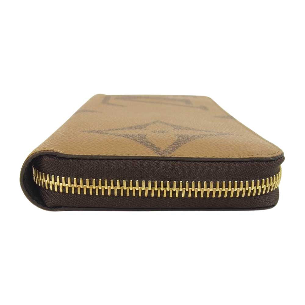 LOUIS VUITTON ルイ・ヴィトン M69353  モノグラム ジャイアント リバース ジッピー ウォレット ブラウン系【中古】