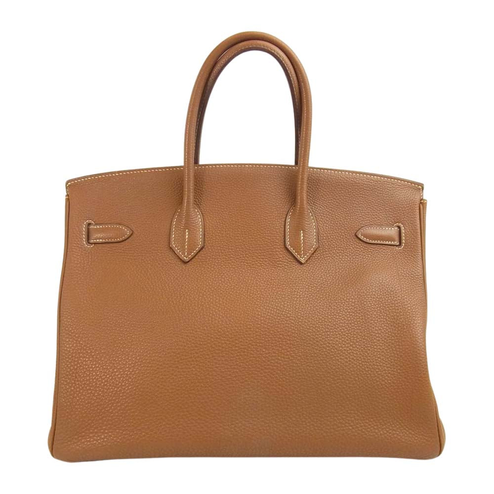 HERMES エルメス バーキン35 トゴ ゴールド ゴールド金具 □I ブラウン系【中古】