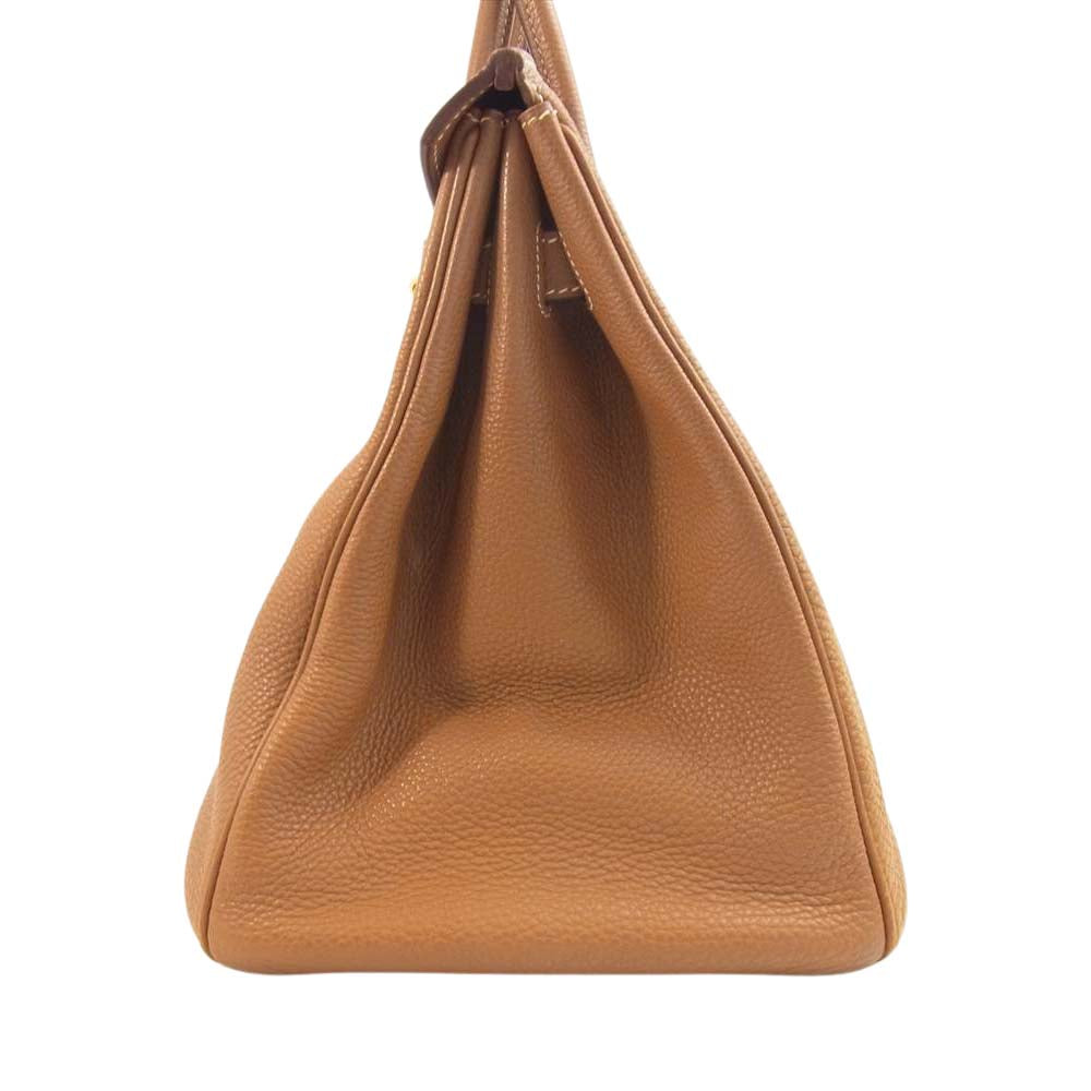 HERMES エルメス バーキン35 トゴ ゴールド ゴールド金具 □I ブラウン系【中古】