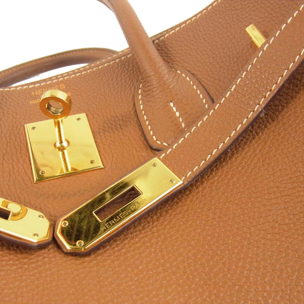 HERMES エルメス バーキン35 トゴ ゴールド ゴールド金具 □I ブラウン系【中古】