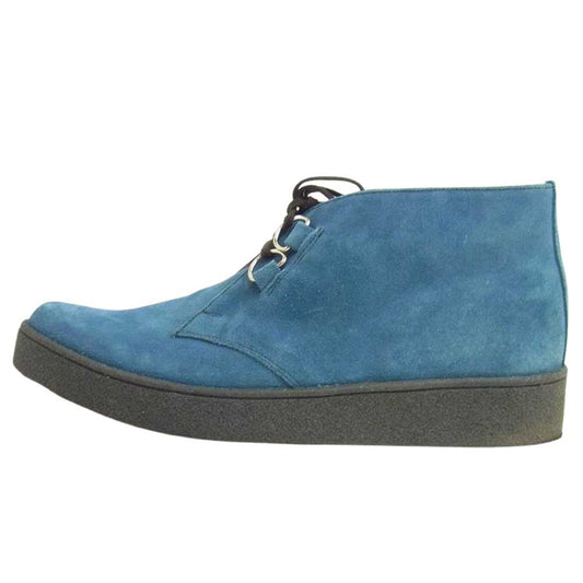 GEORGE COX ジョージコックス RALEIGH別注 15387 LOOK SHARP CHUKKA BOOTS Dリング チャッカブーツ スエードレザー ラバーソール ネイビー系 10【美品】【中古】