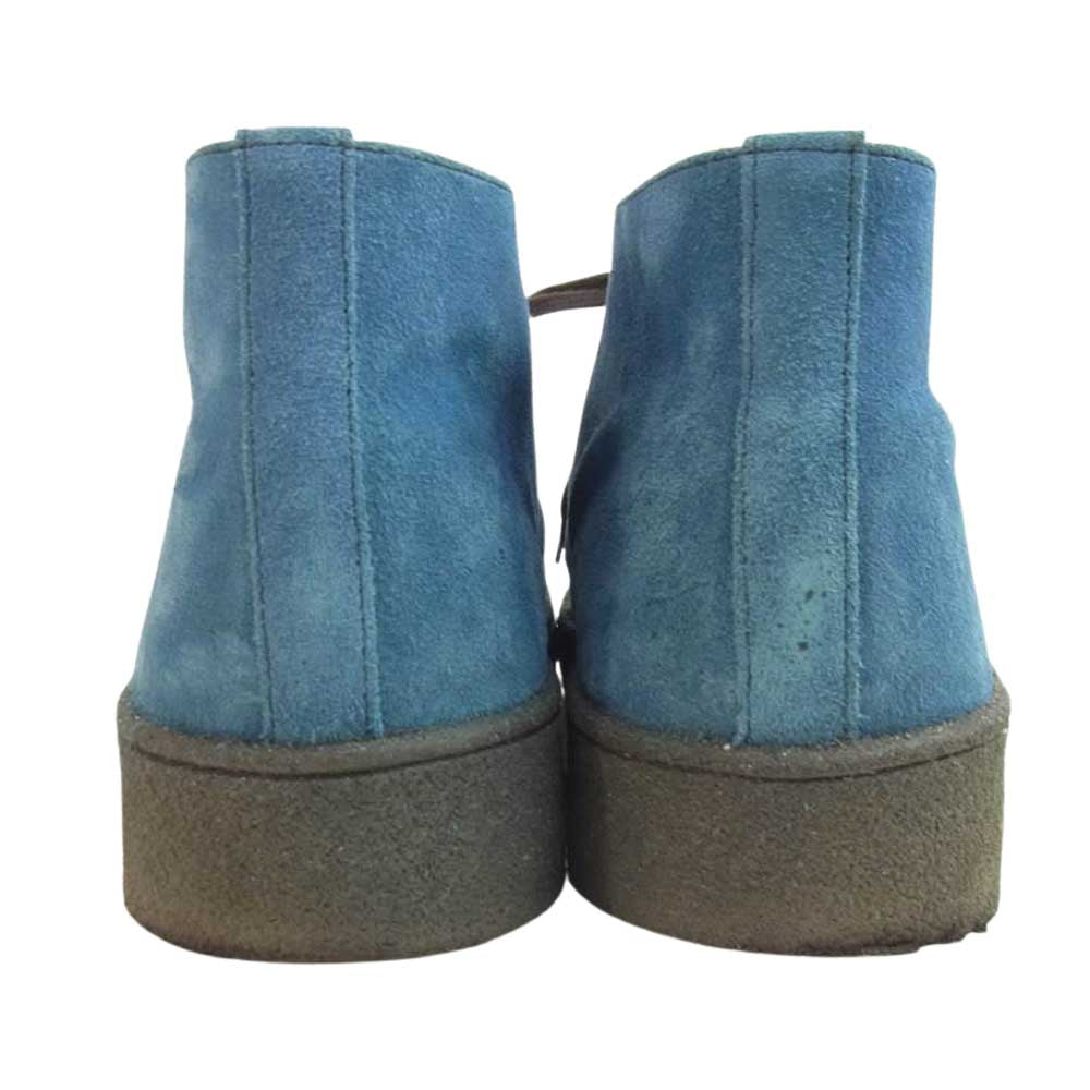 GEORGE COX ジョージコックス RALEIGH別注 15387 LOOK SHARP CHUKKA BOOTS Dリング チャッカブーツ スエードレザー ラバーソール ネイビー系 10【美品】【中古】