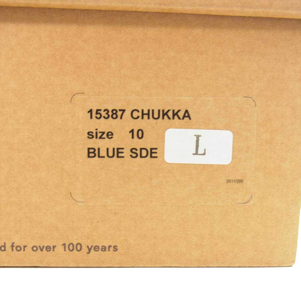GEORGE COX ジョージコックス RALEIGH別注 15387 LOOK SHARP CHUKKA BOOTS Dリング チャッカブーツ スエードレザー ラバーソール ネイビー系 10【美品】【中古】