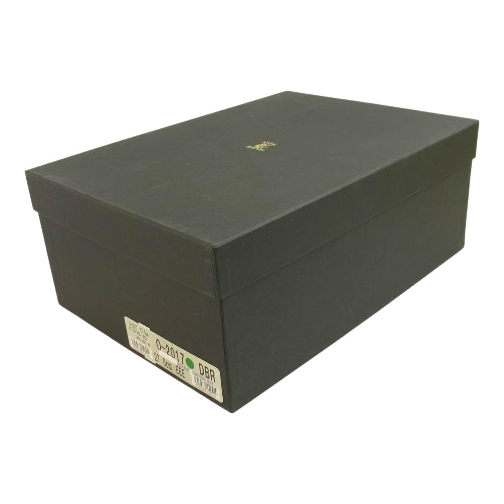 SCOTCH GRAIN スコッチグレイン 0-2017 ダブルモンク ウィングチップ レザー ビジネス シューズ 27cm3E ブラウン系 27cm【新古品】【未使用】【中古】
