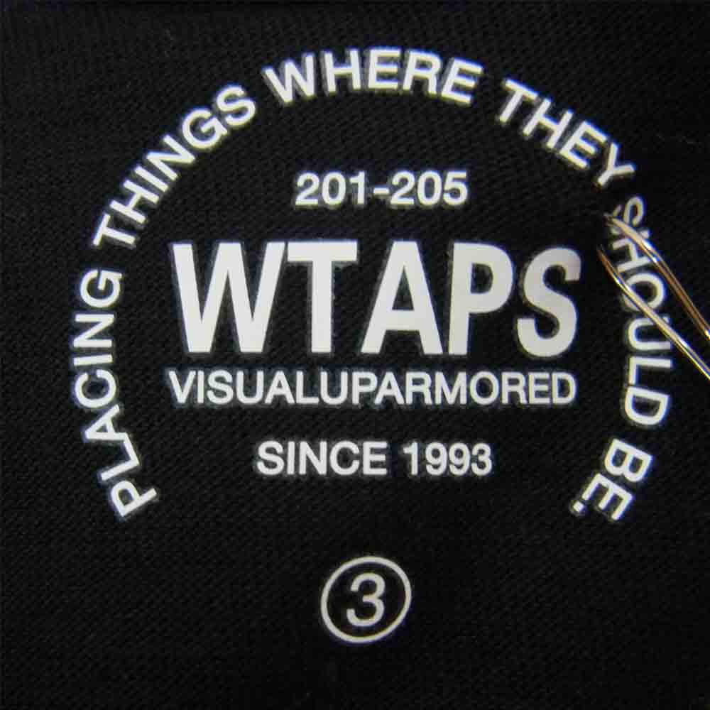 WTAPS ダブルタップス SCREEN TEE サークル ロゴ 半袖 Tシャツ ブラック系 3【極上美品】【中古】