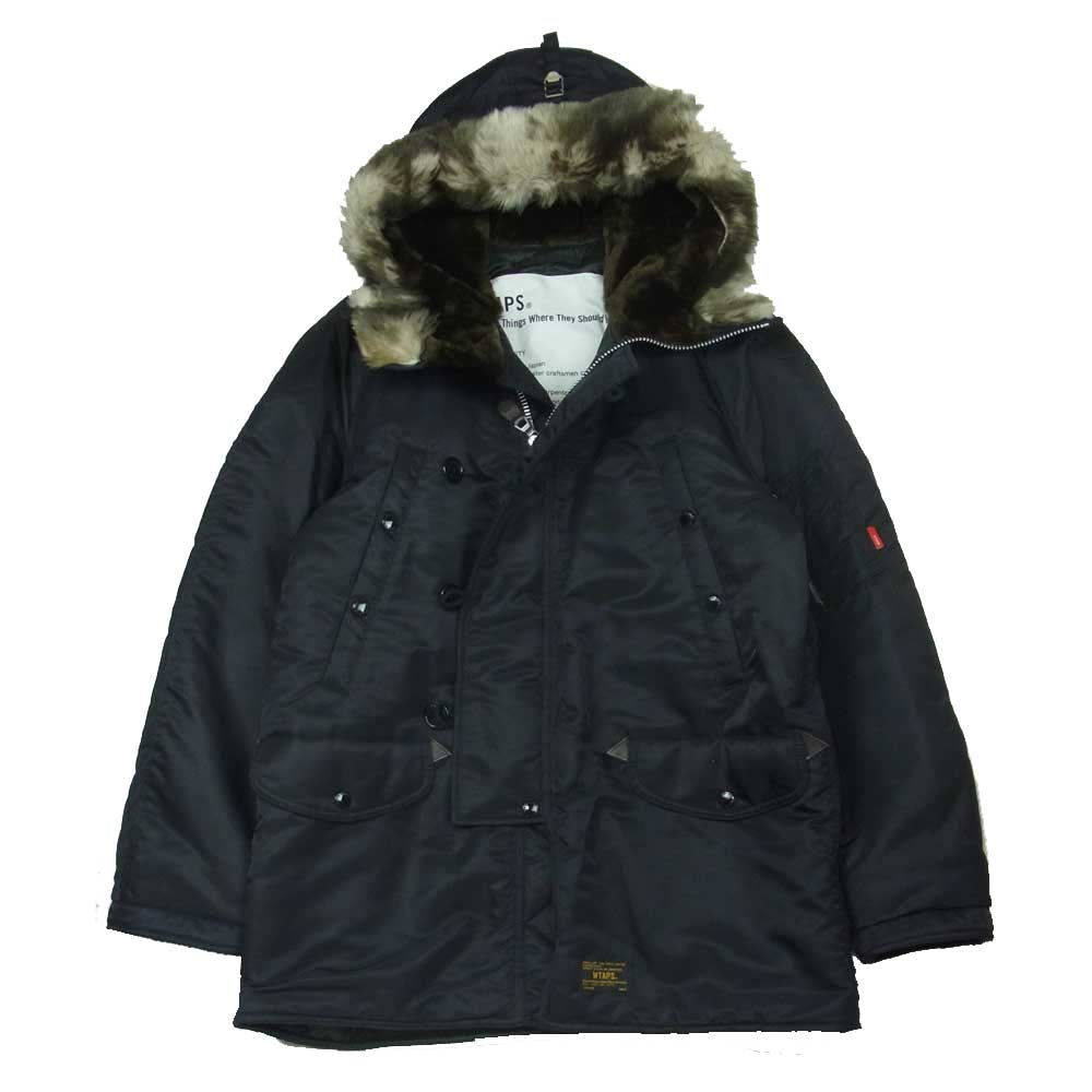 WTAPS ダブルタップス 16AW 162GWDT-JKM05 N-3B JACKET NYLON TWILL ミリタリー ナイロン ダウン ジャケット ダークネイビー系 M【新古品】【未使用】【中古】