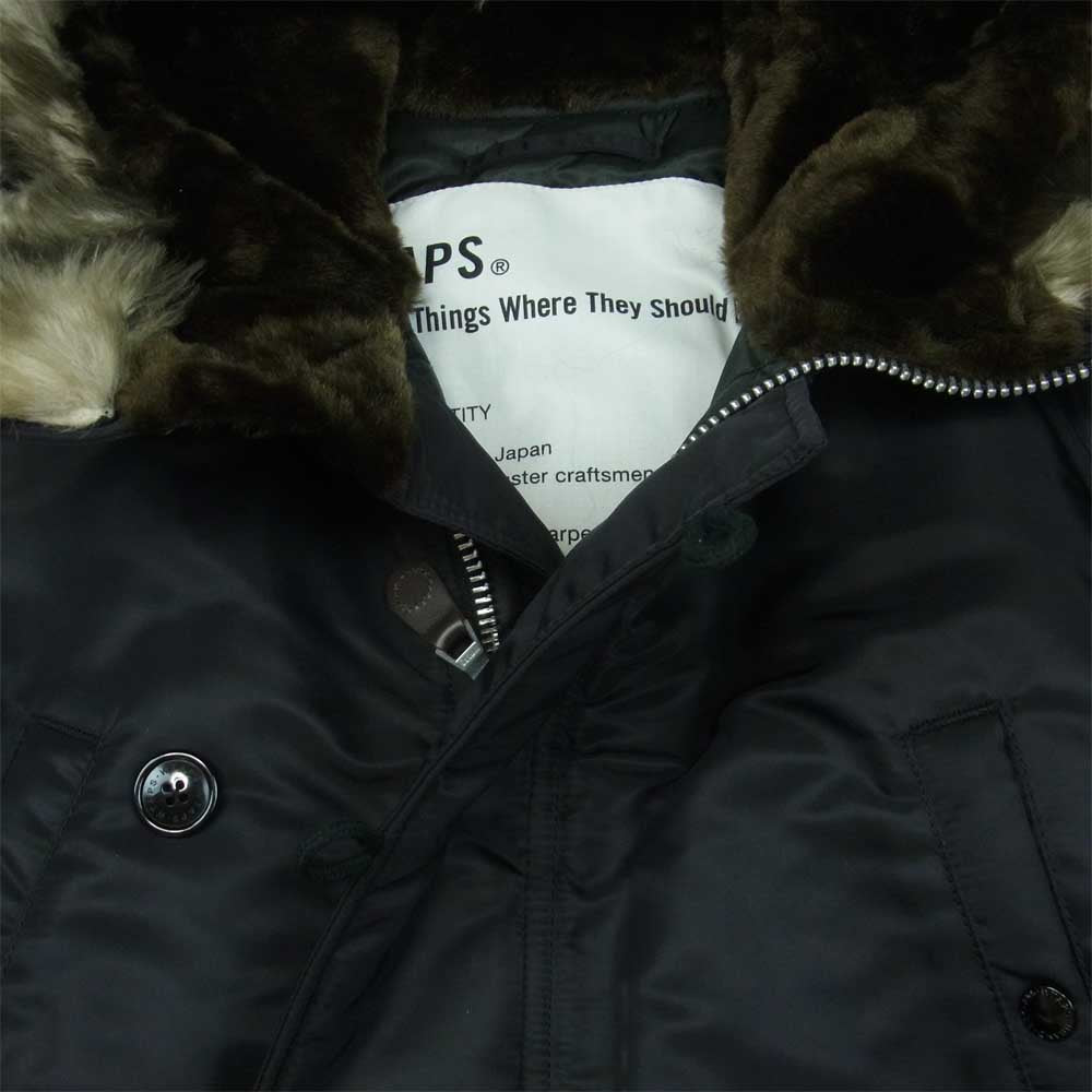 WTAPS ダブルタップス 16AW 162GWDT-JKM05 N-3B JACKET NYLON TWILL ミリタリー ナイロン ダウン ジャケット ダークネイビー系 M【新古品】【未使用】【中古】