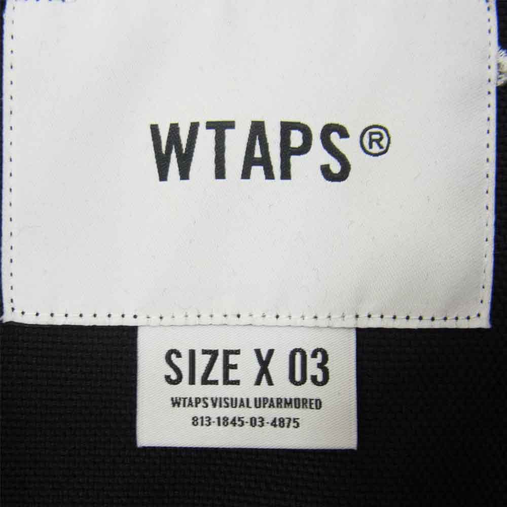 WTAPS ダブルタップス 22SS 221WVDT-SHM02 JUNGLE 01 LS COTTON. OXFORD. TEXTILE クロスボーン 刺繍 ジャングル サファリ ミリタリー ジャケット ブラック系 03【新古品】【未使用】【中古】