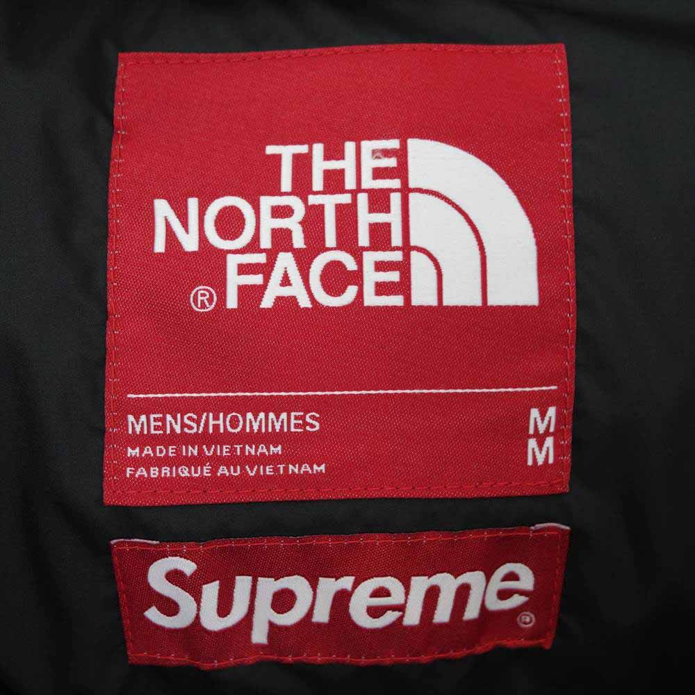 Supreme シュプリーム 19AW ND91806I × THE NORTH FACE ノースフェイス Paper Print Nuptse Jacket ペーパー 紙 プリント ヌプシ ダウン ジャケット ホワイト系 ブラック系 M【新古品】【未使用】【中古】