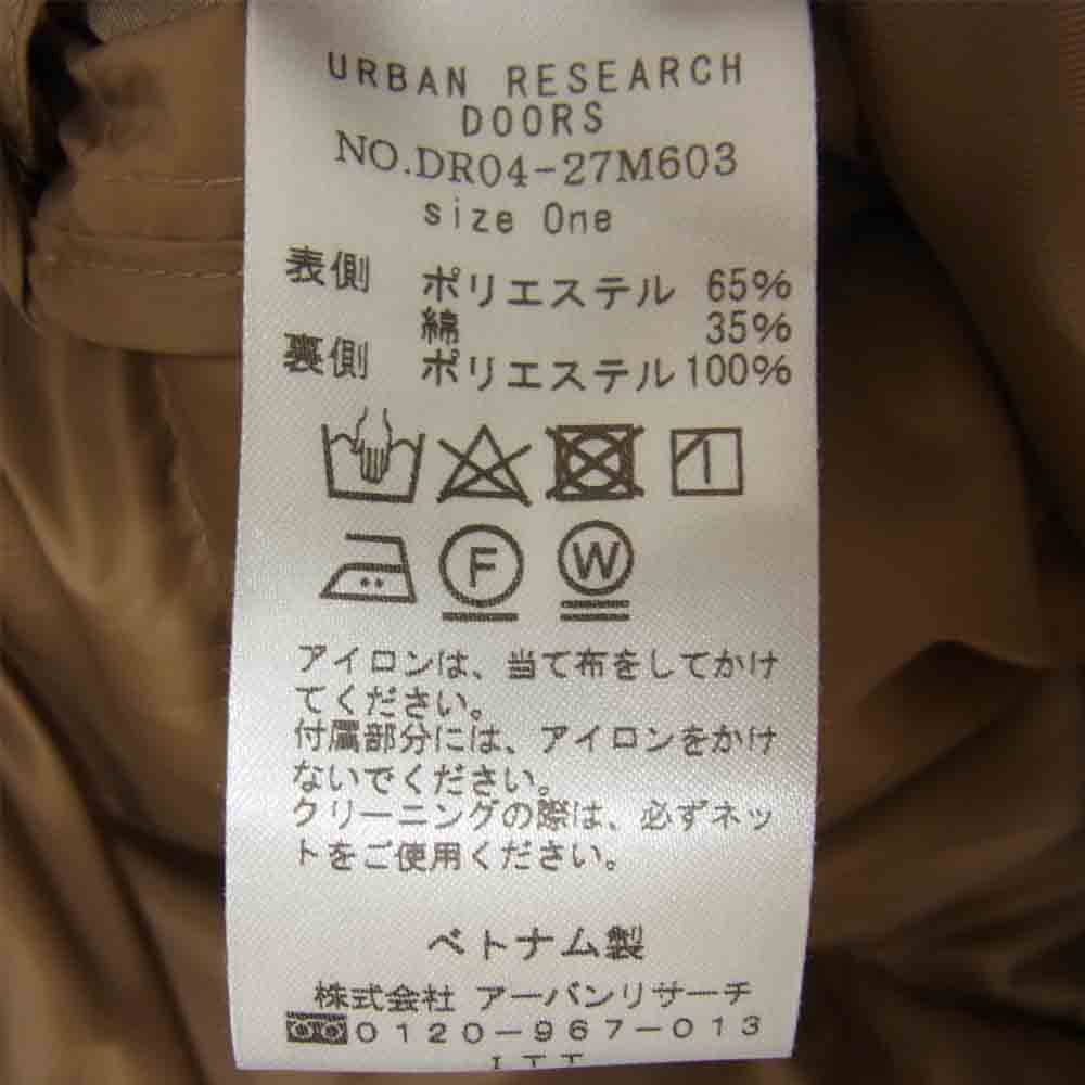 URBAN RESEARCH アーバンリサーチ ドアーズ ダウンライナー マウンテンパーカー ベージュ系 ONE【美品】【中古】