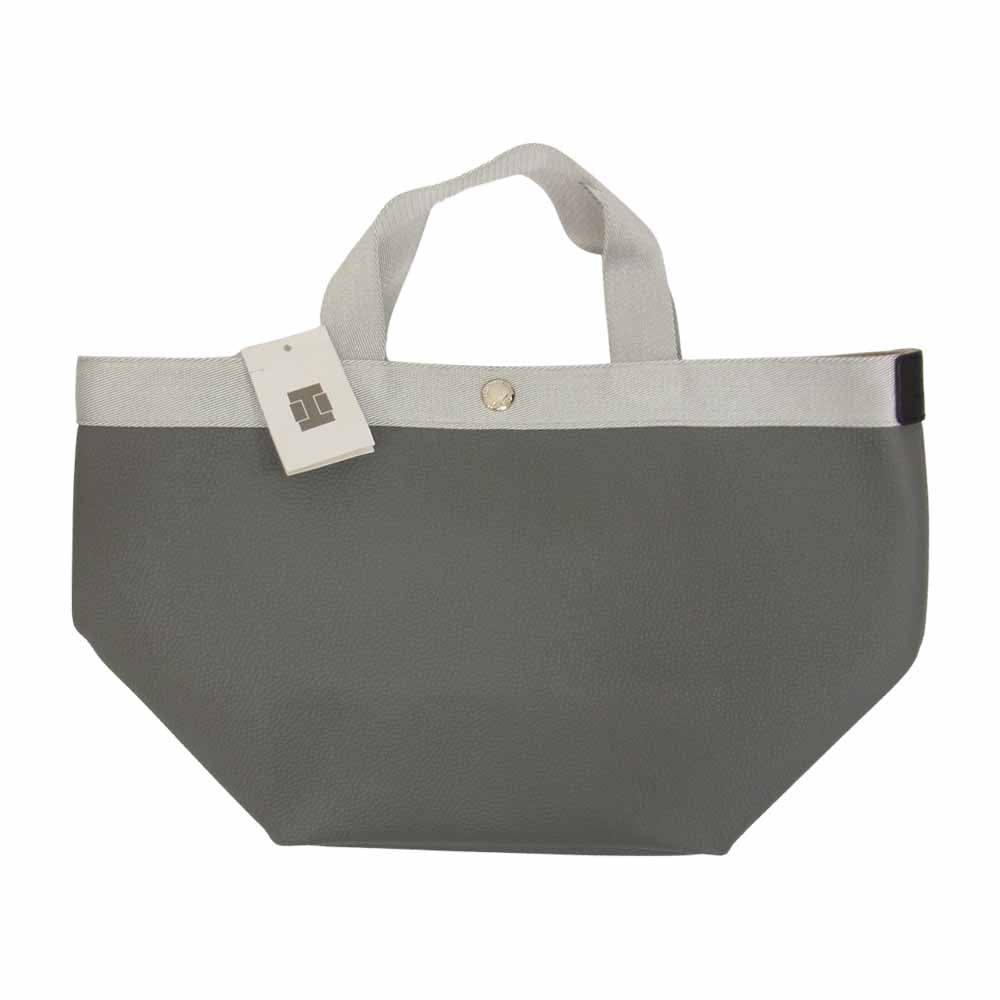 Herve Chapelier エルベ・シャプリエ 707GP グラニ×シルバー 舟形 M リュクス コーテッドキャンバス グレー系【新古品】【未使用】【中古】