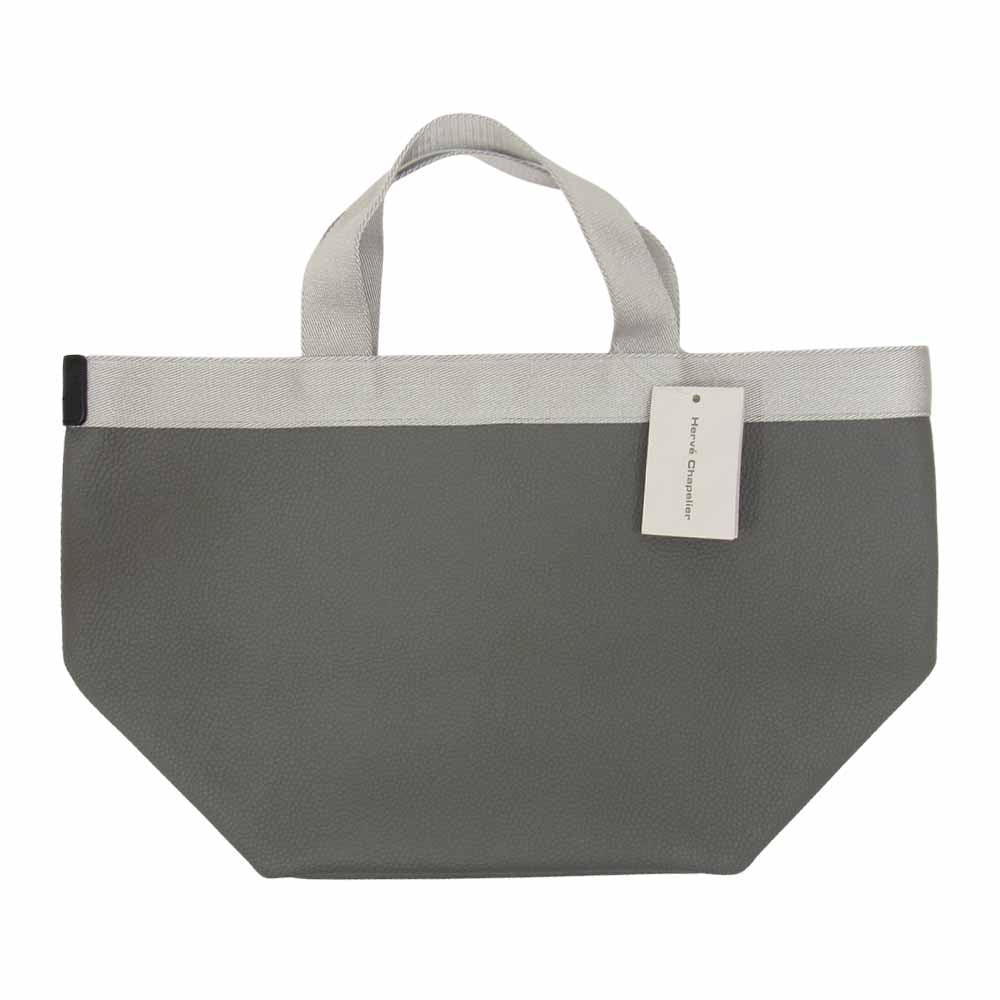 Herve Chapelier エルベ・シャプリエ 707GP グラニ×シルバー 舟形 M リュクス コーテッドキャンバス グレー系【新古品】【未使用】【中古】