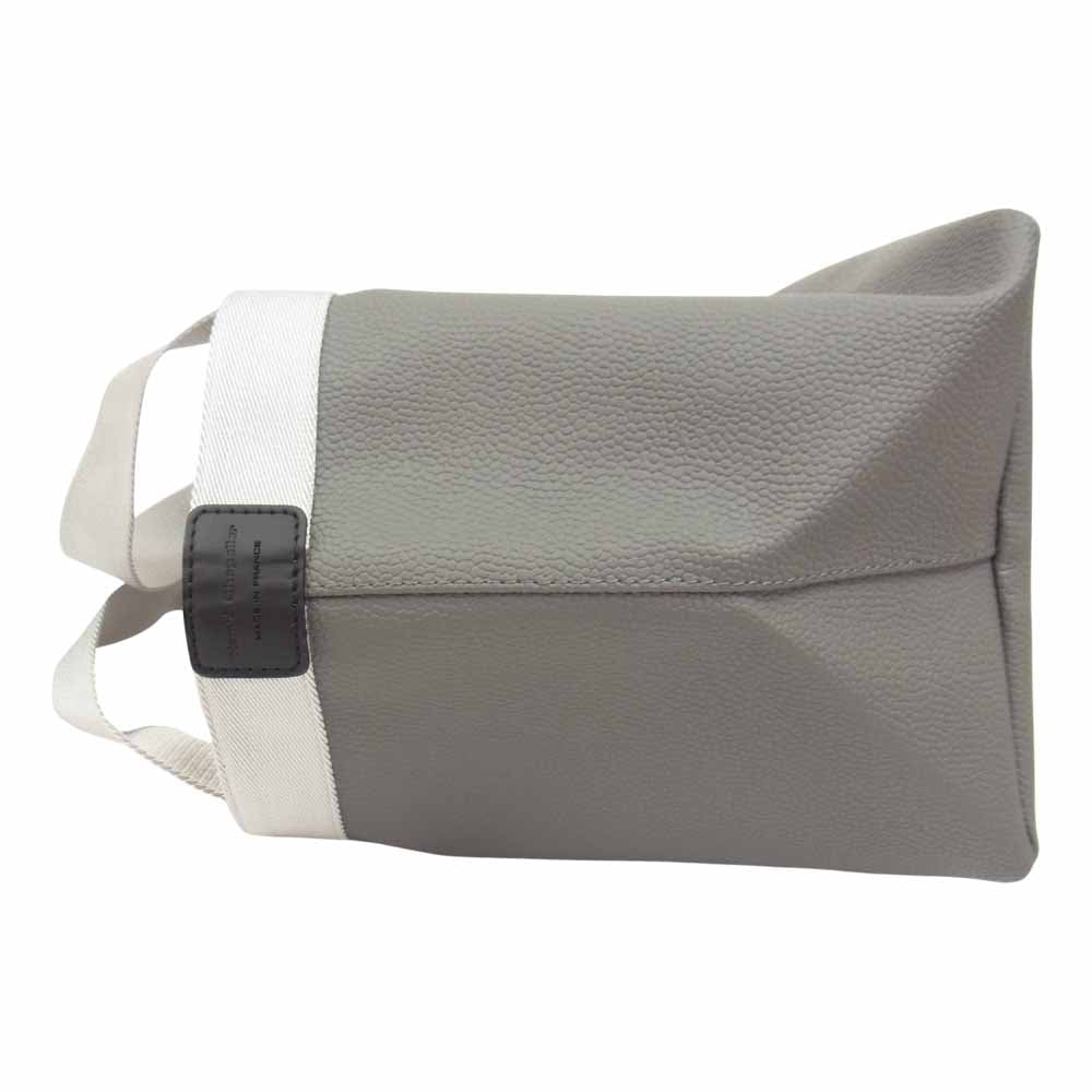 Herve Chapelier エルベ・シャプリエ 707GP グラニ×シルバー 舟形 M リュクス コーテッドキャンバス グレー系【新古品】【未使用】【中古】