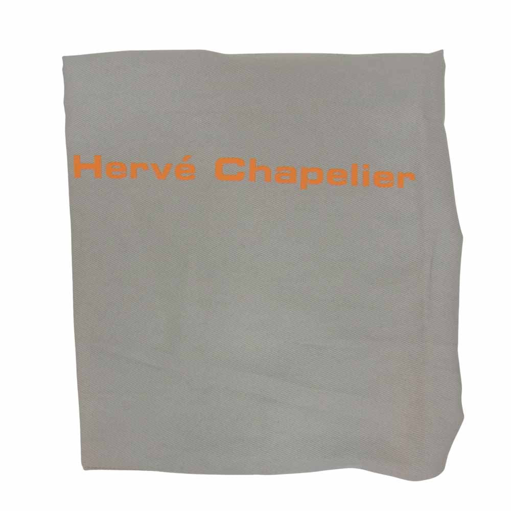 Herve Chapelier エルベ・シャプリエ 707GP グラニ×シルバー 舟形 M リュクス コーテッドキャンバス グレー系【新古品】【未使用】【中古】