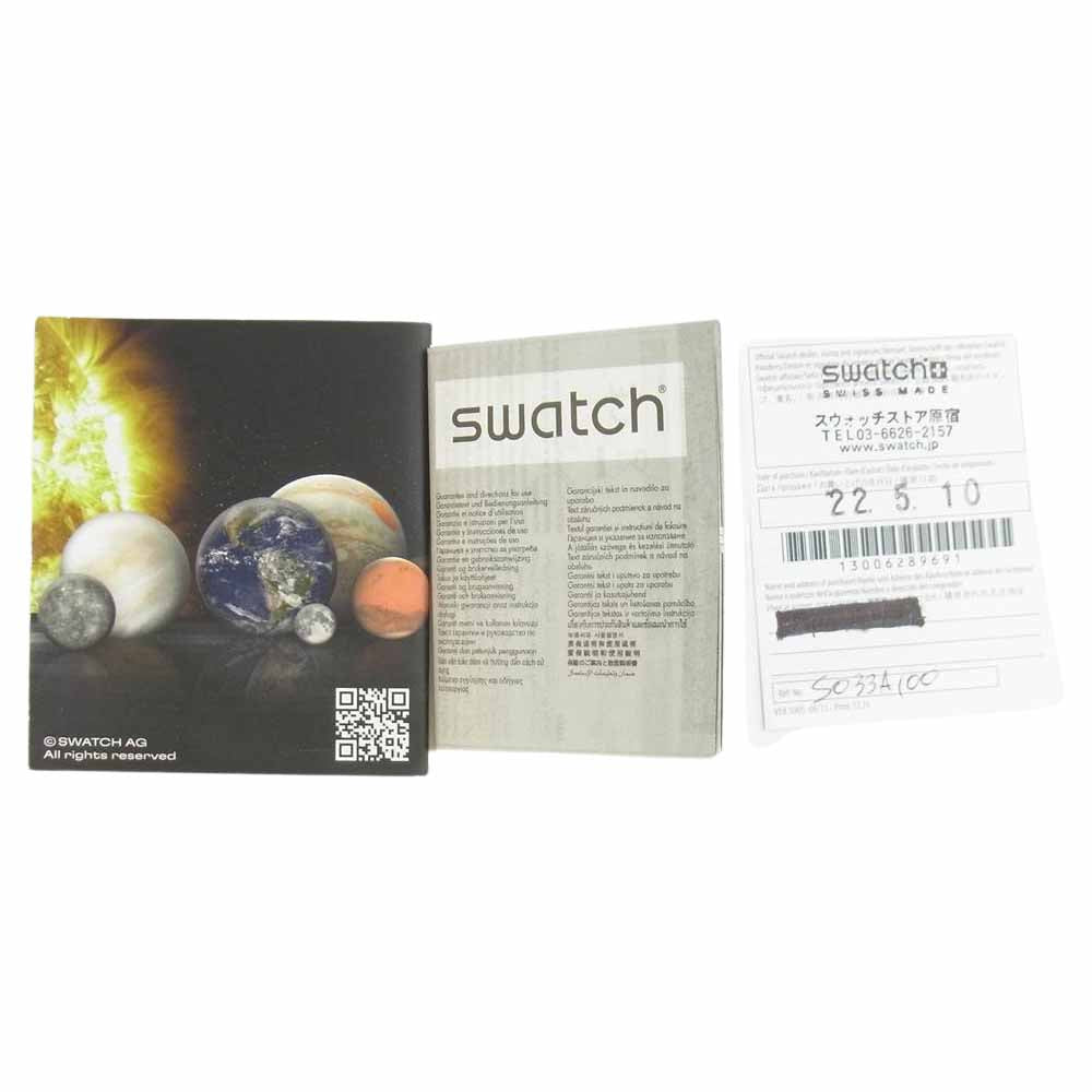 OMEGA オメガ × Swatch スウォッチ SO33A100 Moon Swatch ムーン スウォッチ ミッション トゥ マーキュリー【新古品】【未使用】【中古】