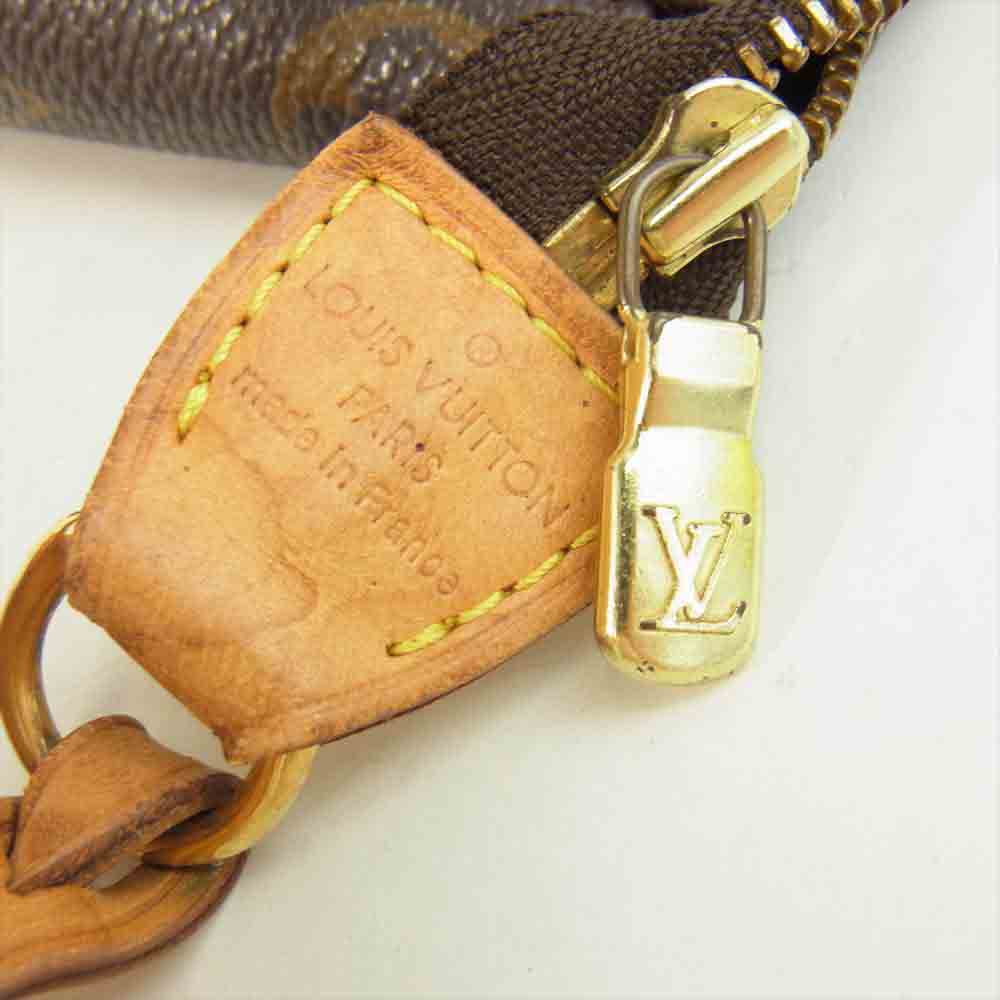 LOUIS VUITTON ルイ・ヴィトン M51980 モノグラム ポシェット アクセソワール ブラウン系【中古】
