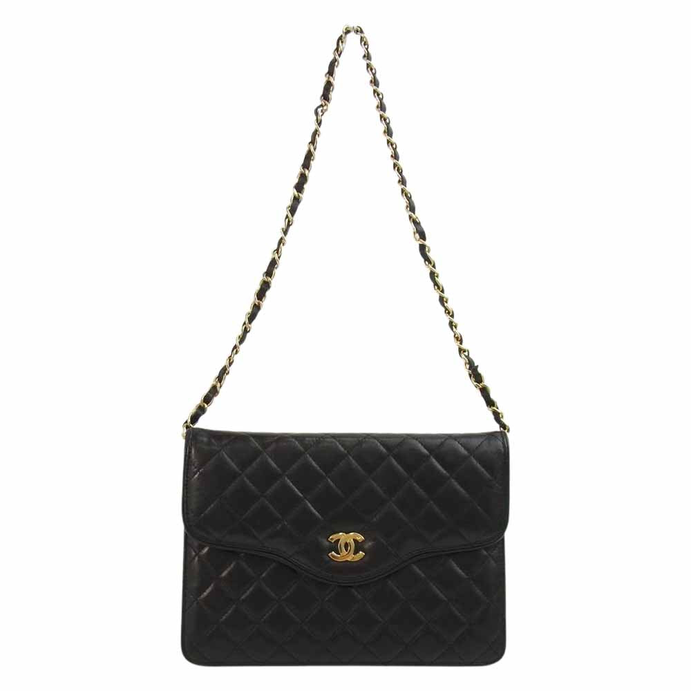CHANEL シャネル マトラッセ ラムスキン シングル チェーン ショルダー CHANEL シャネル マトラッセ ラムスキン シングル チェーン ショルダー