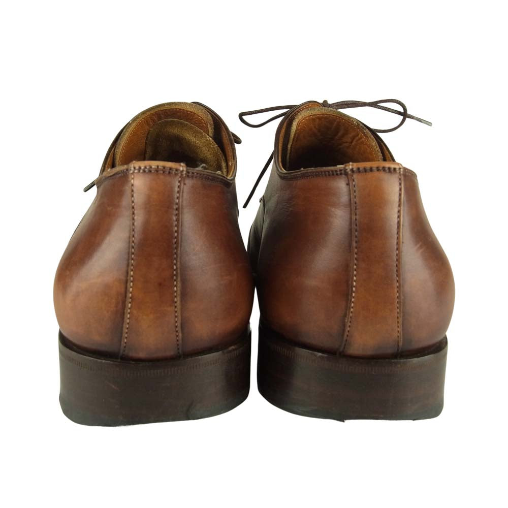 Santoni サントーニ パンチド キャップ トゥ  レザー ビジネス シューズ ブラウン系 6【中古】