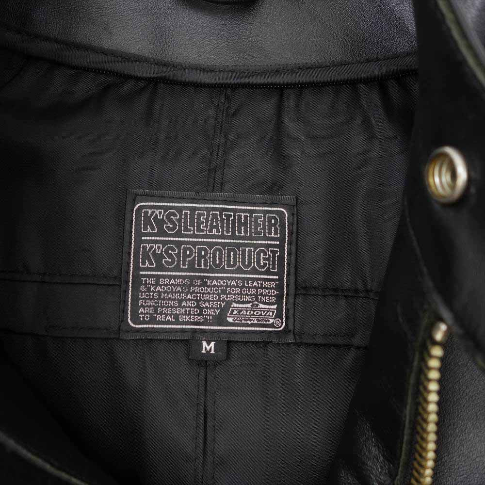 KADOYA カドヤ KPXTS2-185 シングル ライダース ジャケット レザー ジャケット ブラック系 M【中古】