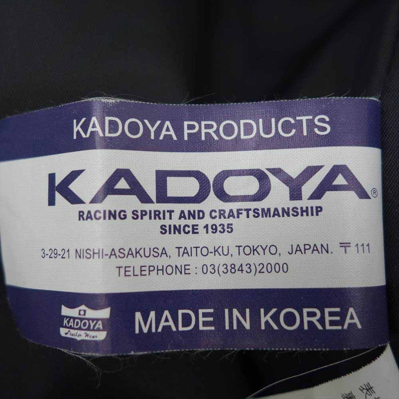 KADOYA カドヤ KPXTS2-185 シングル ライダース ジャケット レザー ジャケット ブラック系 M【中古】