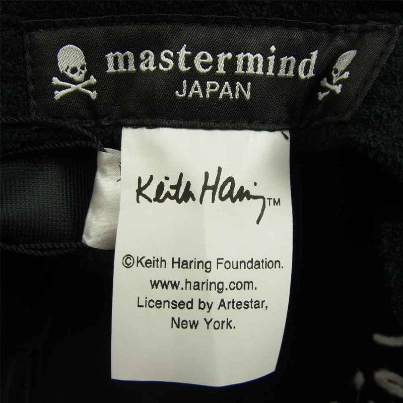 mastermind JAPAN マスターマインドジャパン 997-9282001 × KEITH HARING キース へリング CAP キャップ ブラック系 F【新古品】【未使用】【中古】