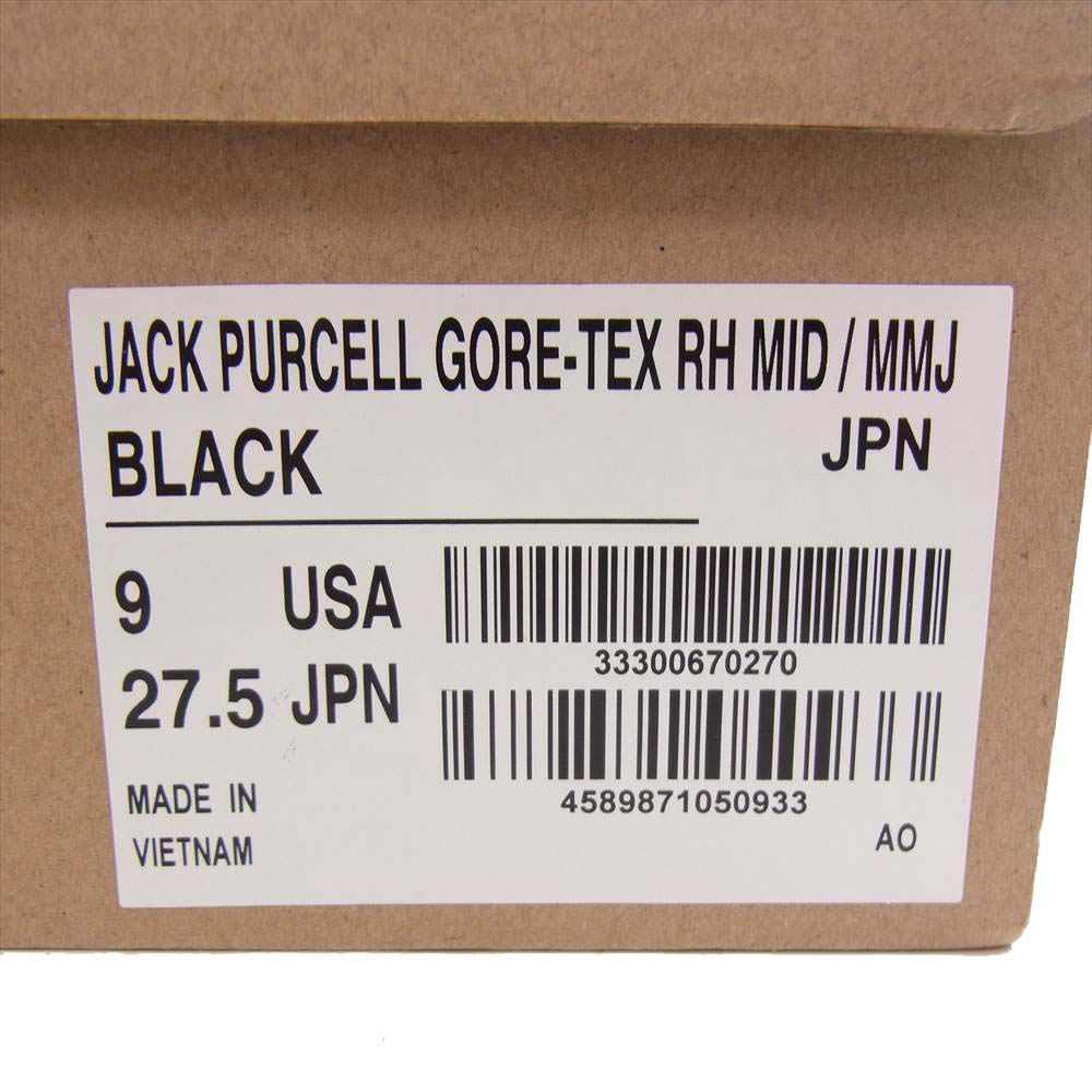 mastermind JAPAN マスターマインドジャパン CONVERSE JACK PURCELL GORE-TEX RH MID MID MMJ コンバース ジャックパーセル スニーカー 27.5cm ブラック系 9【新古品】【未使用】【中古】