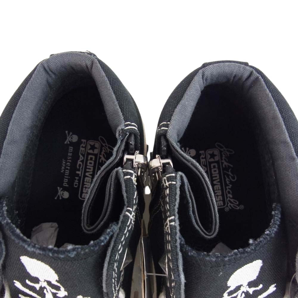 mastermind JAPAN マスターマインドジャパン CONVERSE JACK PURCELL GORE-TEX RH MID MMJ コンバース ジャックパーセル スニーカー 28cm ブラック系 9.5【新古品】【未使用】【中古】