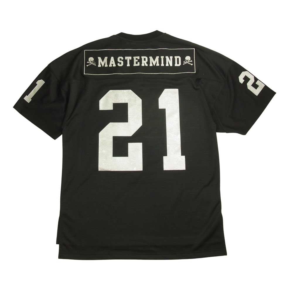 マスターマインドワールド 996-1251093 × Mitchell&Ness ミッチェルアンドネス Legacy Jersey Tee ジャージ メッシュ Tシャツ L ブラック系 L【新古品】【未使用】【中古】
