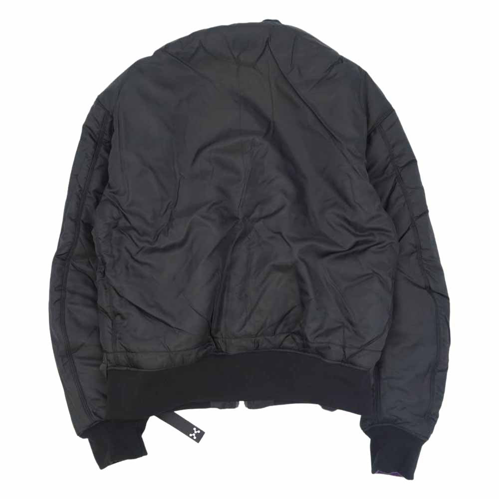 mastermind JAPAN マスターマインドジャパン 997-1211435 × ALPHA アルファ C2H4 TA1435-9060 BOMBER JACKET ボンバージャケット パープル ブラック系 パープル系 L【新古品】【未使用】【中古】
