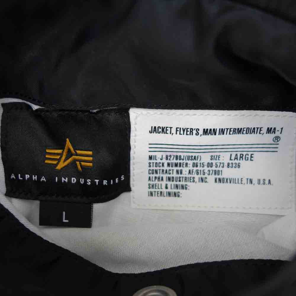 mastermind JAPAN マスターマインドジャパン 997-1211435 × ALPHA アルファ C2H4 TA1435-9060 BOMBER JACKET ボンバージャケット パープル ブラック系 パープル系 L【新古品】【未使用】【中古】